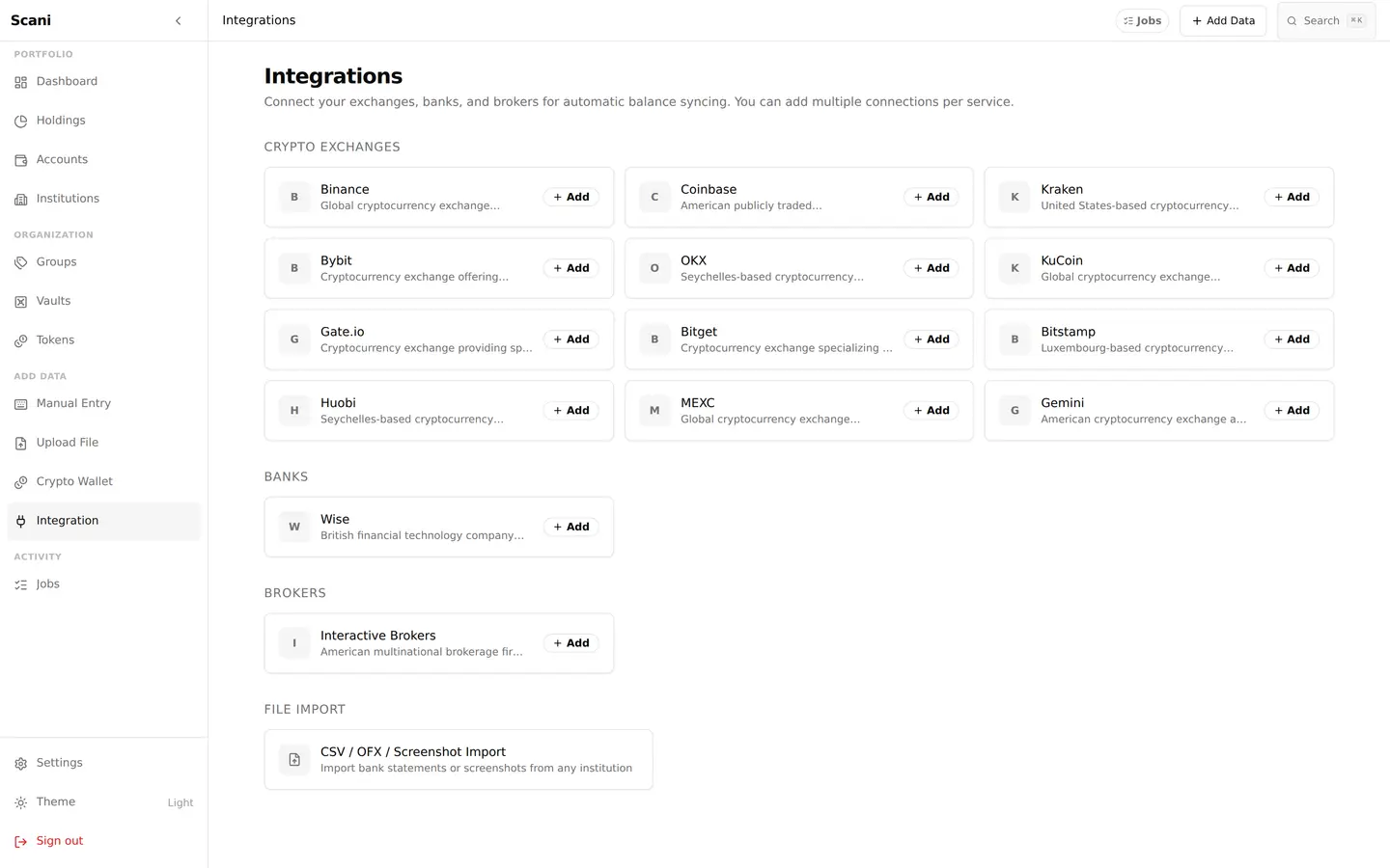 Integrations